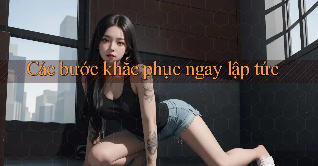Các bước khắc phục ngay lập tức Các bước khắc phục ngay lập tức