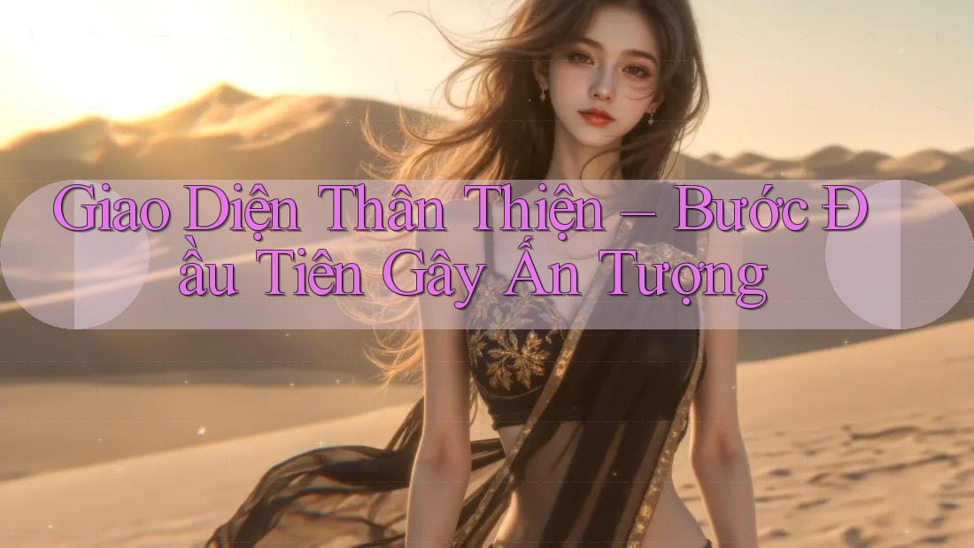 Giao Diện Thân Thiện – Bước Đầu Tiên Gây Ấn Tượng Giao Diện Thân Thiện – Bước Đầu Tiên Gây Ấn Tượng